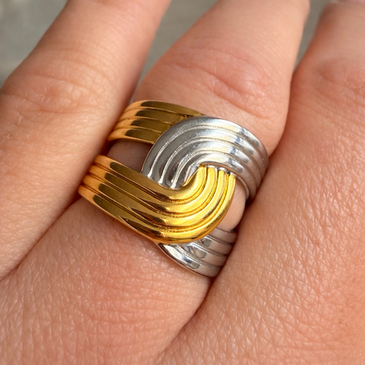 Bague Alchimie – Rencontre de l’Or et de l’Argent