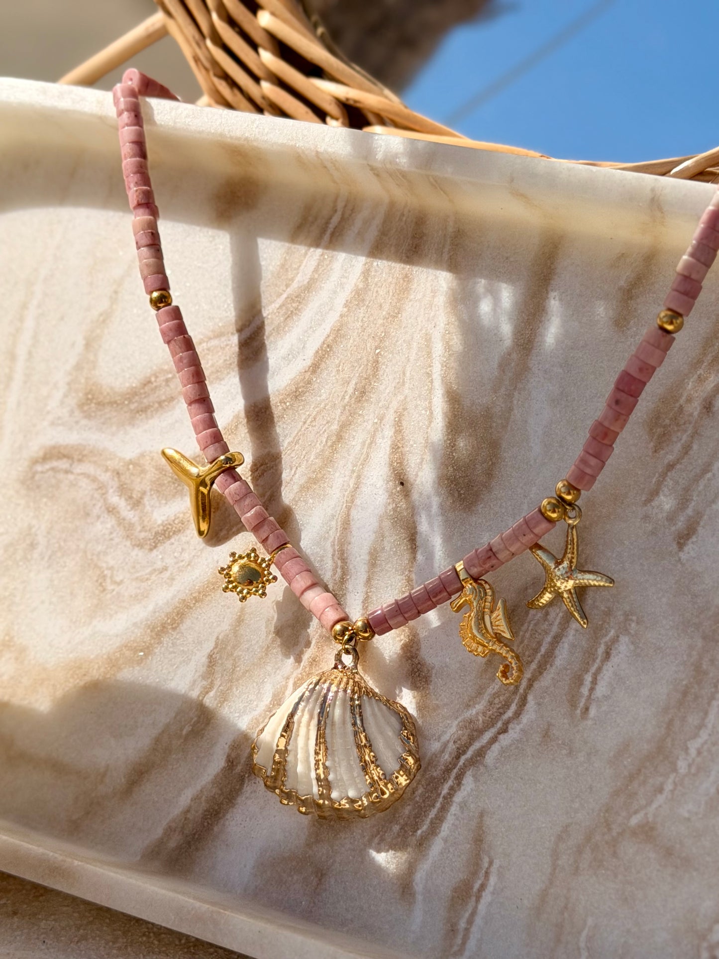 Collier Rose des Sables