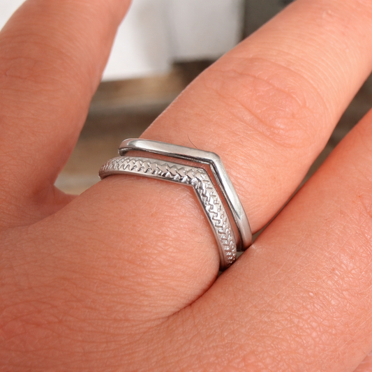 Bague Reine d’Argent - Acier Inox