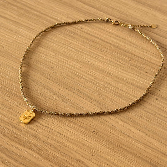 Collier torsadée, chaîne et cordon ✨