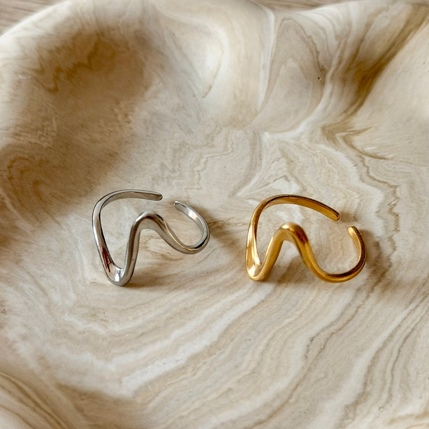 Bague ZigZag – Acier Inox