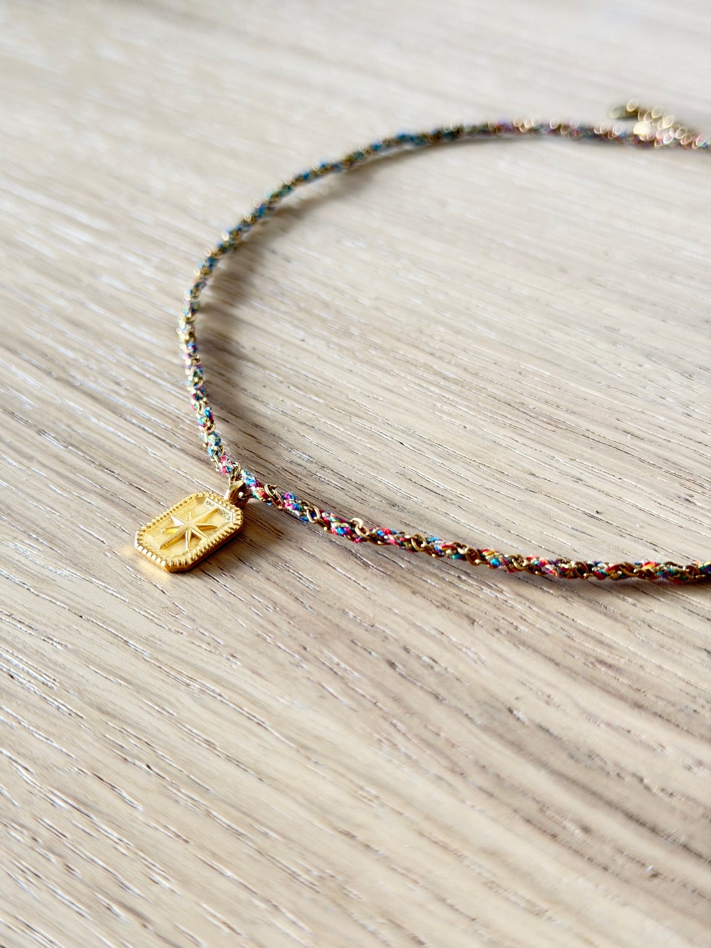 Collier torsadée, chaîne et cordon ✨