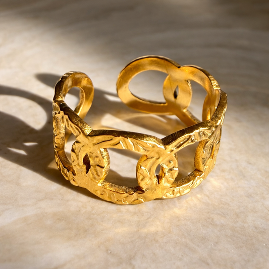 Bague Impériale – Acier Inoxydable Or ou Argent