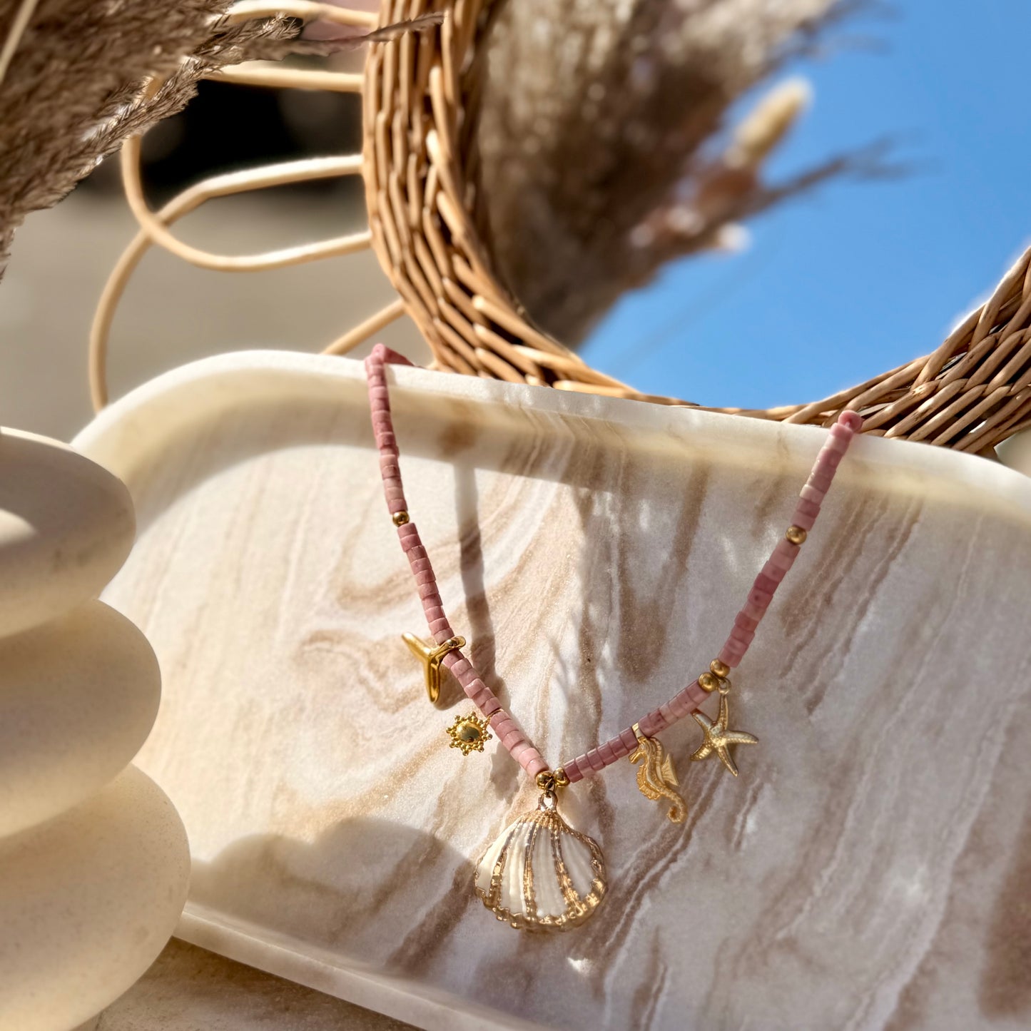 Collier Rose des Sables