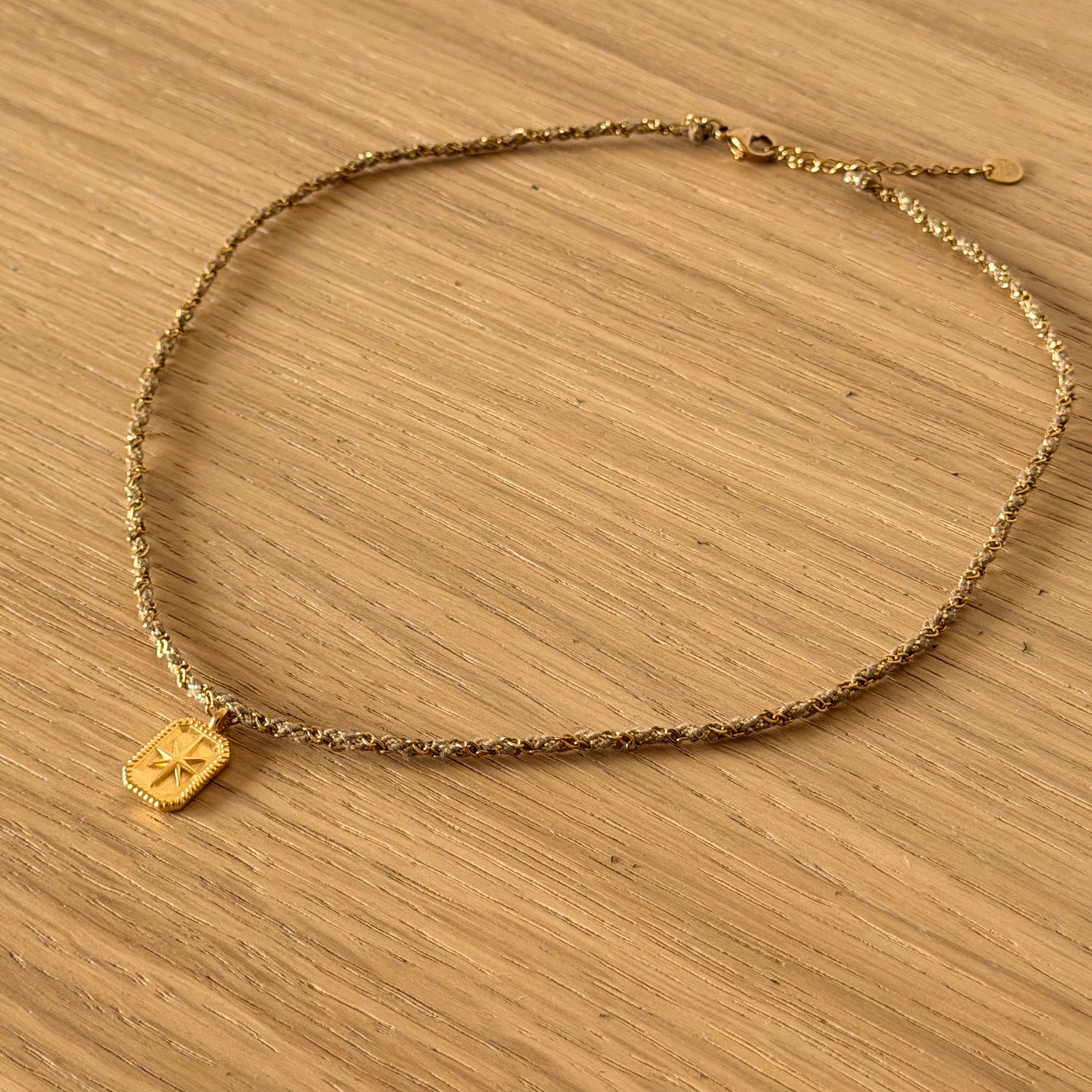 Collier torsadée, chaîne et cordon ✨
