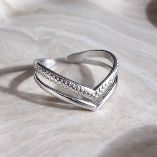 Bague Reine d’Argent - Acier Inox