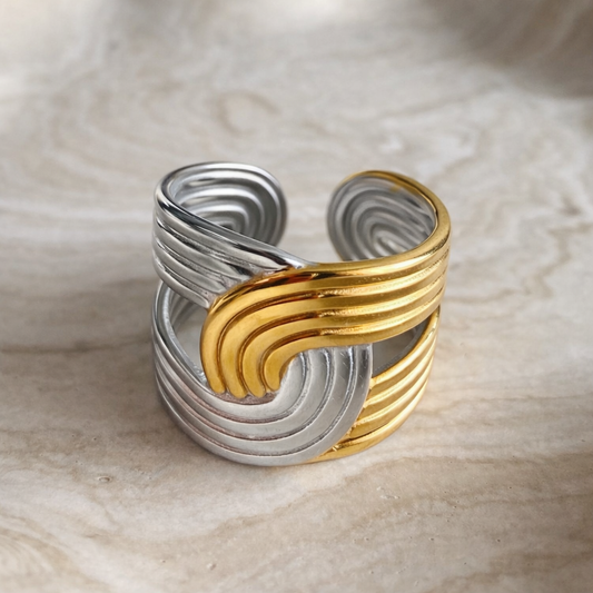 Bague Alchimie – Rencontre de l’Or et de l’Argent