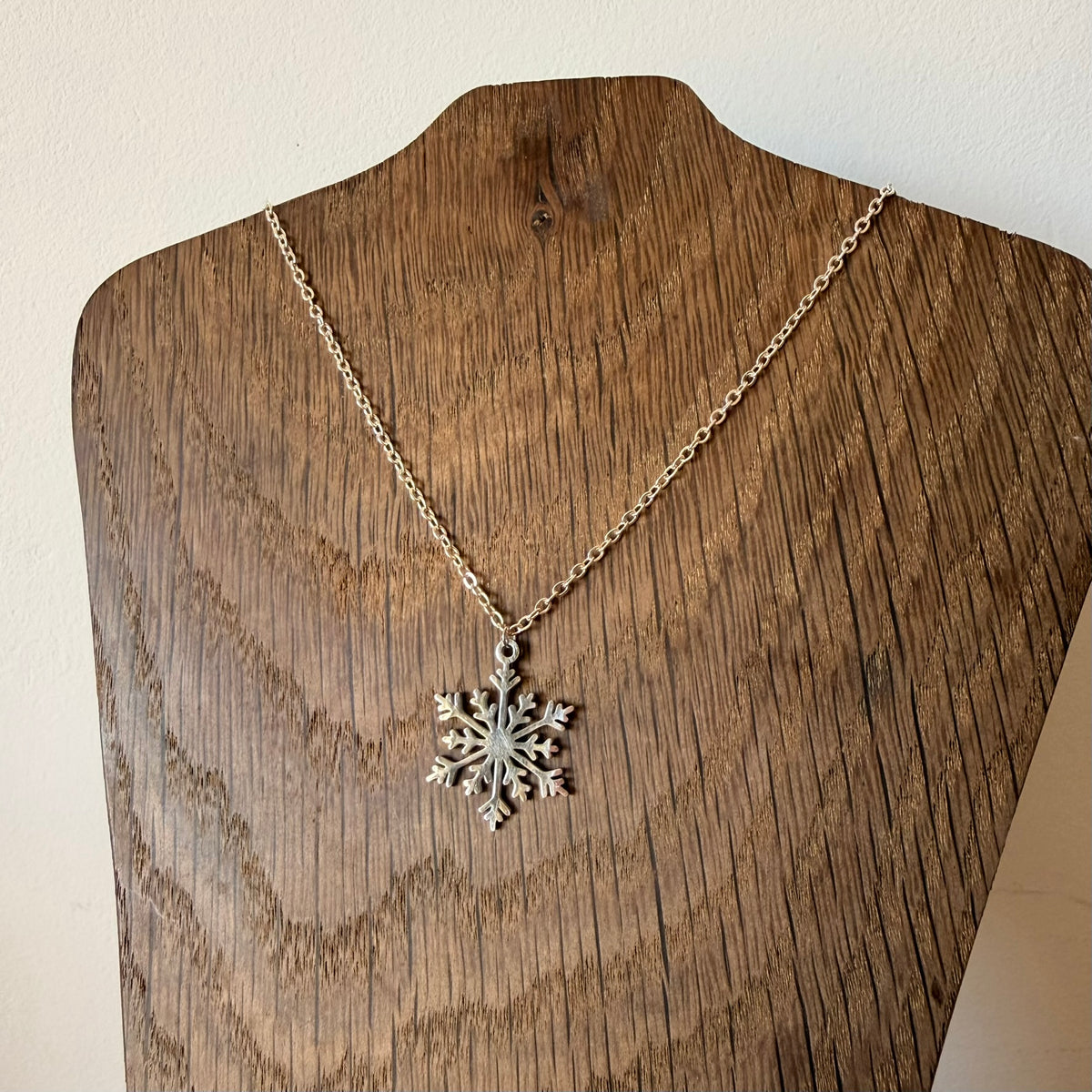 ❄️ Collier Flocon de Neige – Acier Inox
