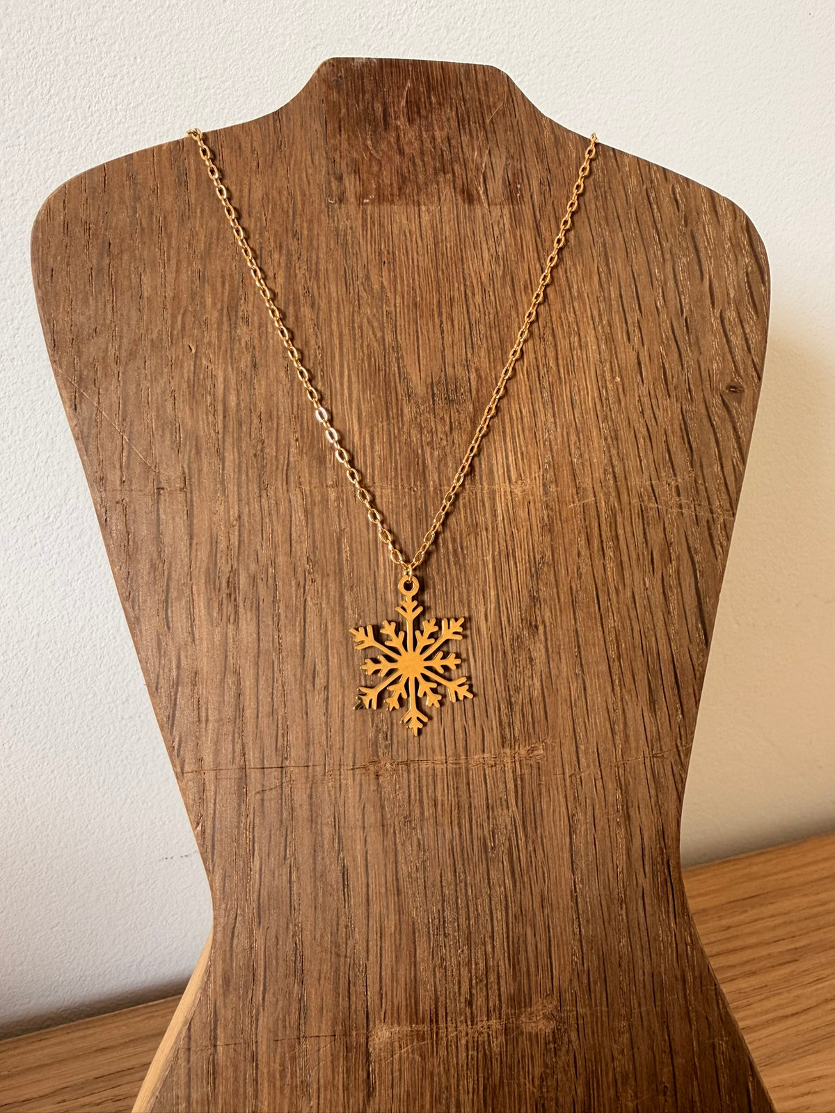 ❄️ Collier Flocon de Neige – Acier Inox