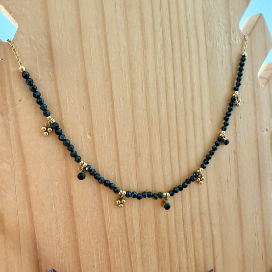 Collier Perles Naturelles & Pampilles