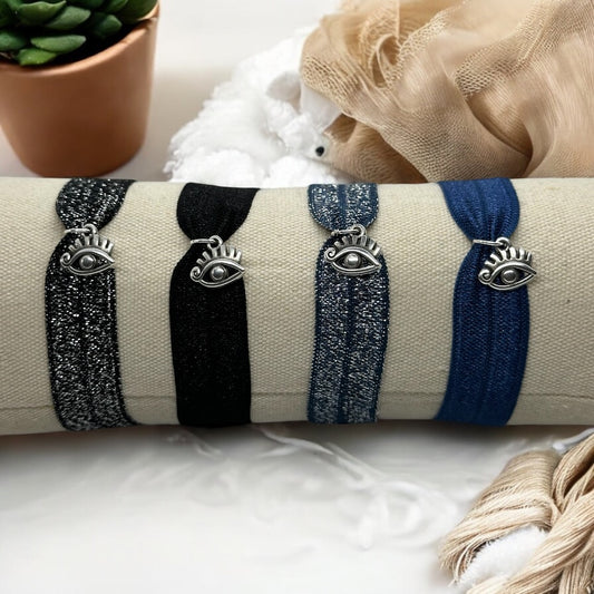 Bracelet Ruban Élastique – Œil Protecteur