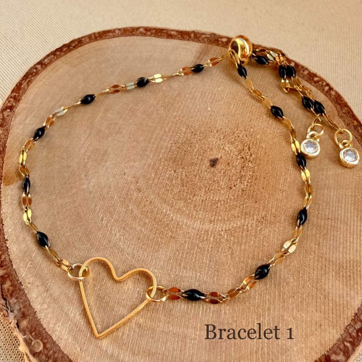Bracelets Cœur Doré