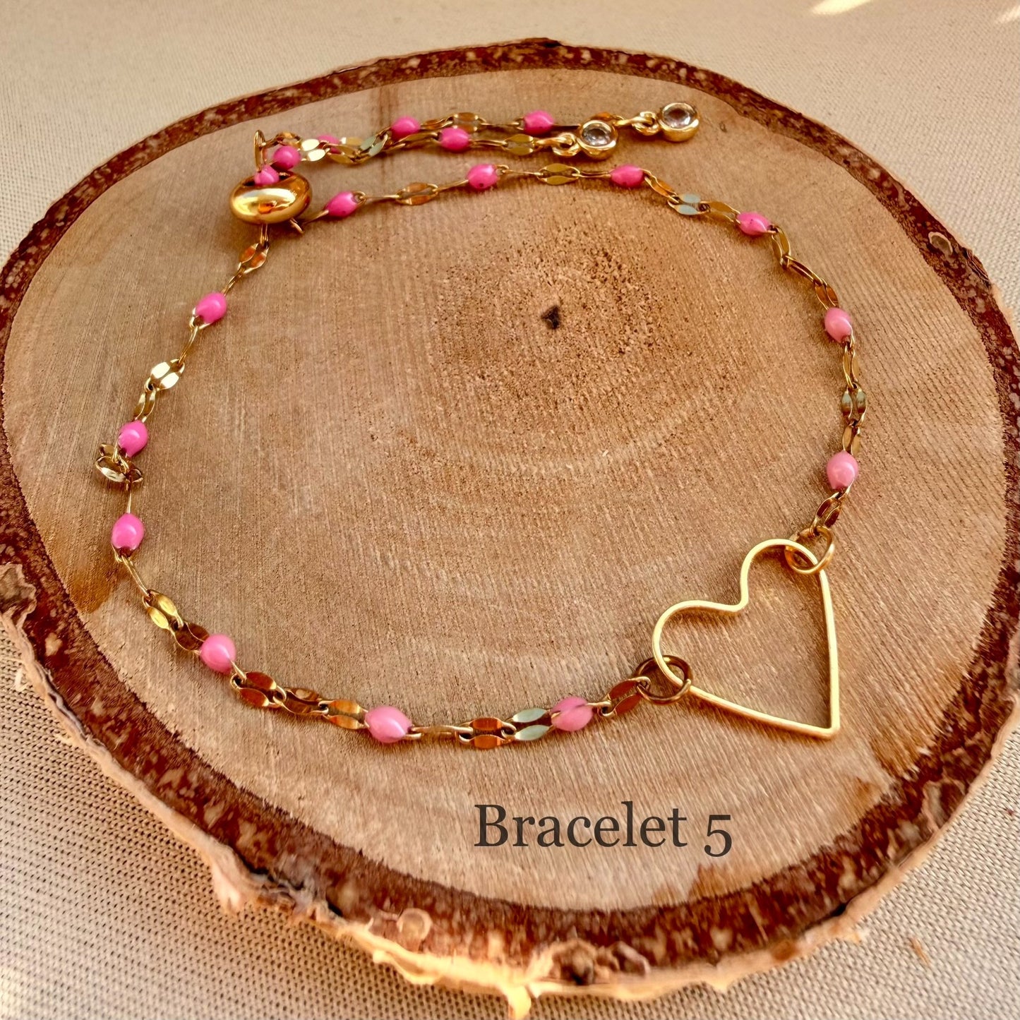 Bracelets Cœur Doré