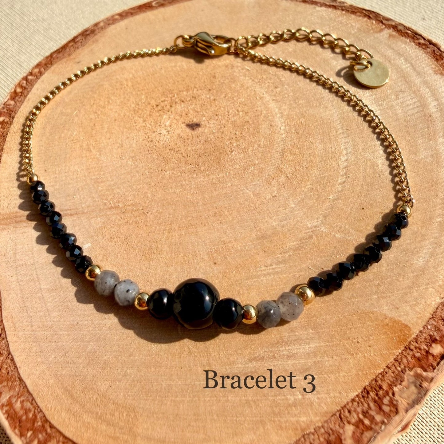 Bracelets Noirs & Dorés