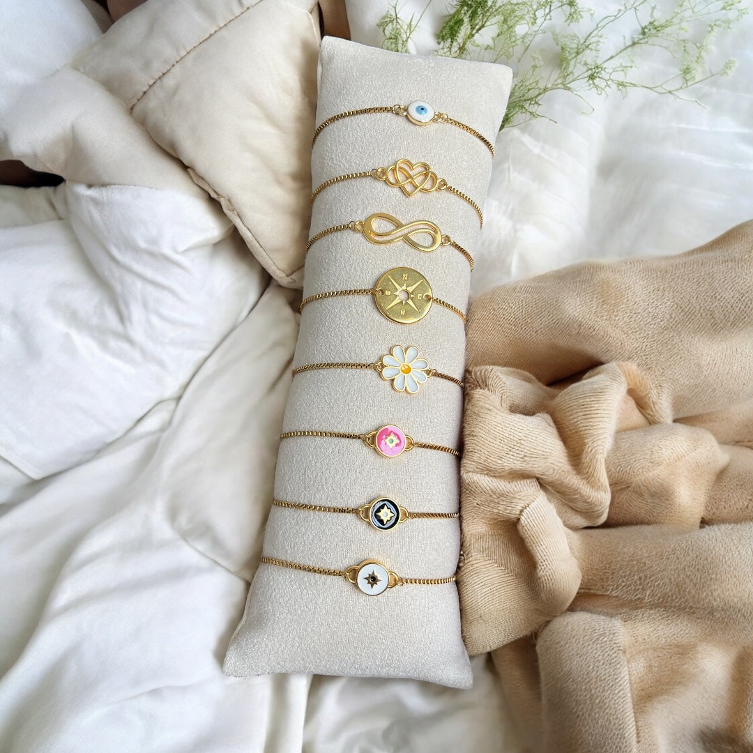 Bracelets Ajustables Acier Inoxydable – Collection Médaillons